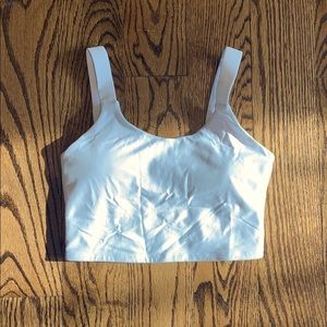 Alo white detail sports bra